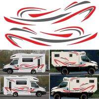 RV Motorhome Universal Body Sticker DIY Stripes image Decal Sticker Decoration for Caravan Trailer