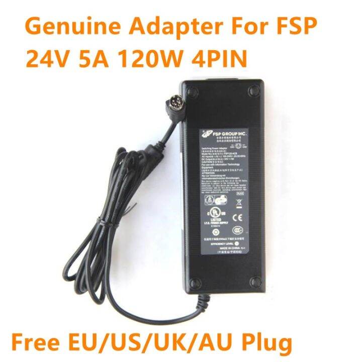 Genuine Fsp Fsp120 Acb 24v 5a 120w 4pin Ac Adapter For Pioneer Pos Stealthtouch M5 0227b24120 1101