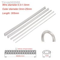 ◘❃✠ 305mm Compression Spring Long Pressure Spring Wire Dia 0.5mm 0.6mm 0.7mm 0.8mm 1mm 1.2mm 1.5mm 304 Stainless Steel