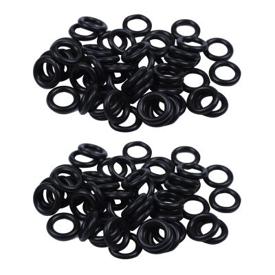 100 Pieces Black Nitrile Rubber O Ring Seals Washers 12 Mm X 25 Mm X 7 Mm