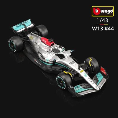 Urago 1:43 2022 F1 Mercedes-AMG W13ทีม #44 Lewis Hamilton รถหรูสูตรรถขึ้นรูปของขวัญของเล่นแบบจำลองเดียว