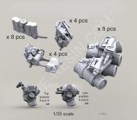 Live Resin 35198 1/35 Modern US Army GPNVG-18 Panoramic Night Vision Goggles Resin Model Screw Nut Drivers