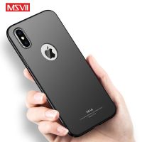 For iPhoneX Case Msvii Luxury Ultra Silm Frosted Hard PC Cover On iPhone X s XR XS Max 10 iPhonexr iPhonexs iPhone10 Phone Cases