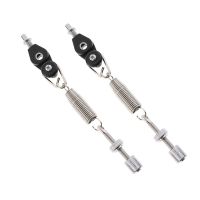 2Pcs Metal Bass Drum Foot Pedal Spring with D-Ring Springs Tensioner for Drummer Percussionist