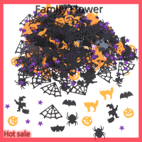 Family Flower Flash Sale 15g Halloween Confetti ฟักทองแมงมุมแม่มด Confetti โรยตกแต่งโต๊ะ