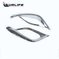 Carbon fiber Chrome ABS Car Front Rear Fog Light Lamp Cover Trim For Toyota Highlander Kluger XU70    Accessories