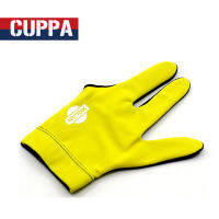 New Cuppa Billiard Glove Three Fingers Left Hand RedBlueYellow Colors Gloves Billiard Accessories China 2017