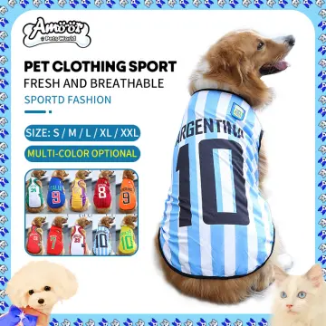 Opets XXL-7XLSummer Dog Clothes Breathable Basketball Jersey Pet