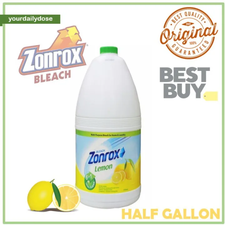 zonrox On hand Zonrox Bleach Original Lemon Half Gallon (1892ml