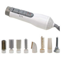 Detachable Hair Dryer Styler Tool One-Step Hot Air Brush Straightening Curling Drying Combing 8 in 1 Dryer Brush and Volumizer