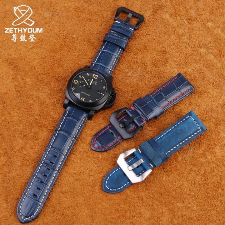 hot-sale-crocodile-leather-strap-suitable-for-luminor-series-pam01313-pam00986-male-24mm