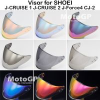 กระบังหน้าหมวกนิรภัยสำหรับ SHOEI J-Cruise 1 J-Cruise 2 J-Force 4 CJ-2เลนส์หมวกกันน็อคมอเตอร์ไซค์แบบเปิดหน้าชีลด์