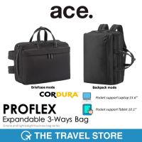 ace. PROFLEX Expandable 3-Ways Bag 19/22L (67606-01) กระเป๋าคอมพิวเตอร์ กระเป๋าเป้ กระเป๋านักธุรกิจ