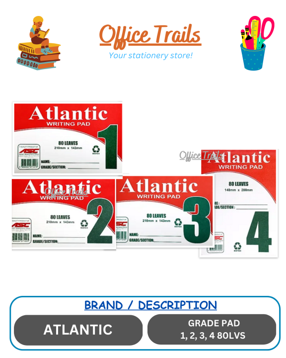 Grade Pad Paper Grade 1 2 3 4 80LVS SOLD PER PAD Lazada PH