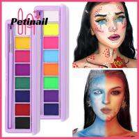 จานสีเพ้นท์ร่างกายเพื่อความงามเม็ดสีแต่งหน้าตาอายไลเนอร์แชโดว์ศิลปะ PETINAIL