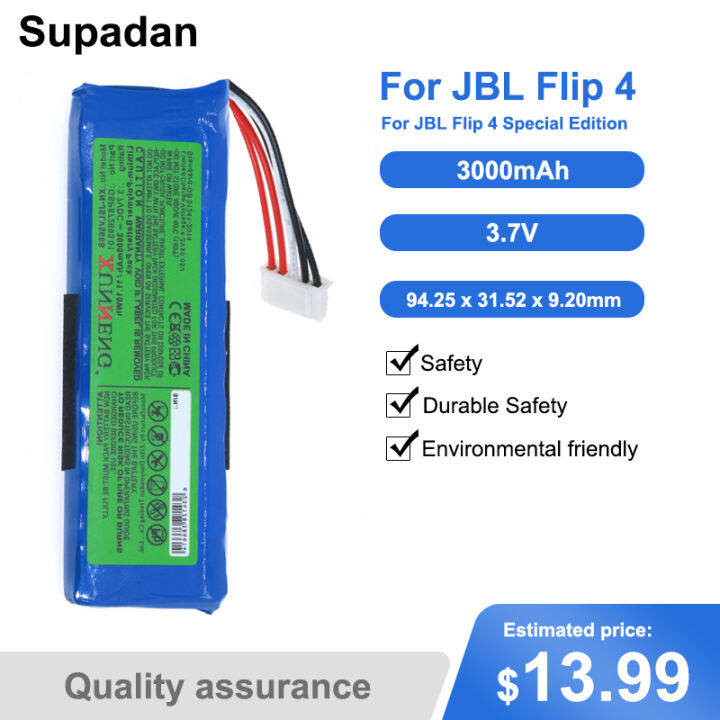 Supadan 3.7V 3000mAh Battery GSP872693 01 For Bateria JBL Flip 4 Flip 4 ...