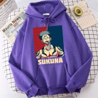 Ryomen Sukuna Jujutsu Kaisenprint Hoodies Male Novelty Hat Rope Sweatshirt Harajuku Street Sportswears Funny Graphic Hoodie Men Size Xxs-4Xl