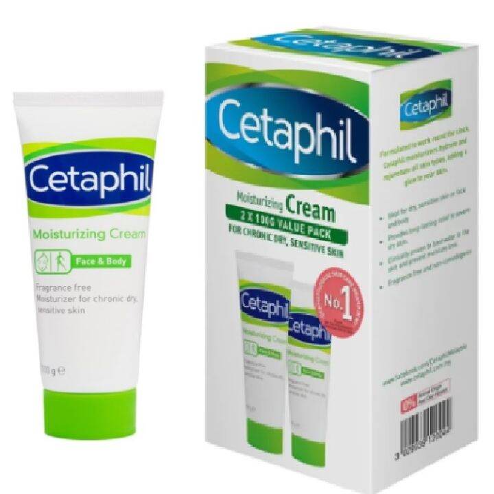 Cetaphil Moisturizing Cream Face And Body 100g Lazada 2528