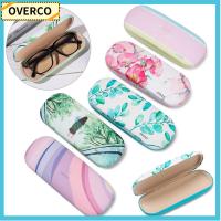 OVERCO แฟชั่น เงางาม เครื่องประดับ แบบพกพา ลายน่ารัก ที่ใส่แว่น กล่องแว่นตา กล่องใส่แว่นตา ป้องกันแว่นตา