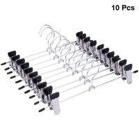 10pcs Coat Hangers Strong Clothes Hanger Drying Rack For Trouser Skirt Pants Non-Slip Stainless Steel Hangers Drying Clothes Clothes Hangers Pegs