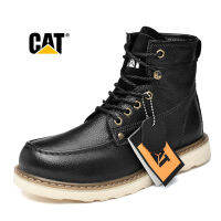 Caterpillar Men Classic Cowhide (ของแท้) รองเท้าสบายๆ Soft-Toe รองเท้าสำหรับทำงานรองเท้า