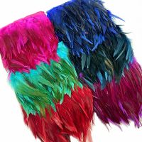 1M/Lot Pheasant Feathers Trim Crafts Colored Feather Wedding Accessories