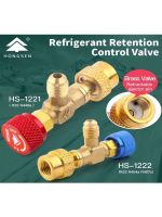 HS R410a R22 Refrigeration Tool Air conditioning Safety Valve Adapter Fitting Refrigeration Charging Copper Adapter For R410A