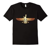 Faravahar Iranian Nationalism Symbol Zoroastrianism Men 2019 New Tee Fashion Print Size Custom Shirt Printing 【Size S-4XL-5XL-6XL】