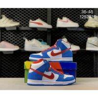 Original SB Dun DORAEMON High-TOP ผู้ชายและผู้หญิงแฟชั่น Casual antiskid รองเท้าสเก็ตบอร์ดรองเท้าผ้าใบลำลองรองเท้าวิ่งกีฬารองเท้าเดิน