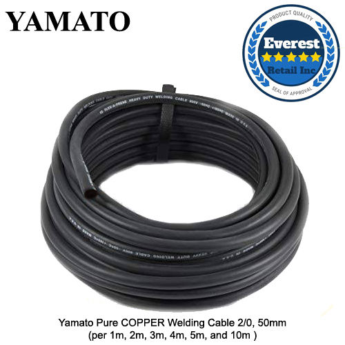 Yamato Pure Copper Welding Cable 20 50mm 38mm Per 1m 2m 3m 4m 5m And 10m Lazada Ph 