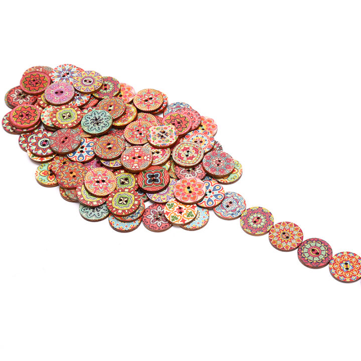 100pcs-retro-wood-buttons-handwork-sewing-scrapbook-clothing-crafts-accessories