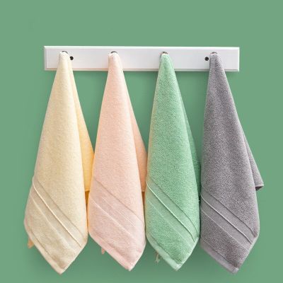 1Pc 33x72cm 100% Cotton Simple Jacquard Plain Color Couple Home Skin-friendly Soft Absorbent Adult Hand Towel