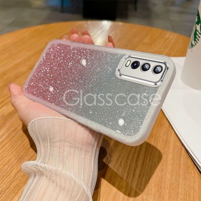 เคสสาวน่ารัก TPU ใสแบบบางซิลิโคนนิ่มกากเพชรระยิบระยับระยิบระยับสำหรับ Vivo Y20เคสครอบโทรศัพท์ Y20s สำหรับ