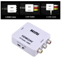 ??HOT!!ลดราคา?? High Quality Mini HD 1080P HDMI2AV Video Converter Box HDMI to RCA AV/CVSB L/R Video Support NTSC PAL Output ##ที่ชาร์จ แท็บเล็ต ไร้สาย เสียง หูฟัง เคส Airpodss ลำโพง Wireless Bluetooth โทรศัพท์ USB ปลั๊ก เมาท์ HDMI สายคอมพิวเตอร์