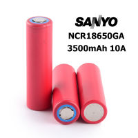 ถ่านชาร์จ แบตเตอรี่ UltraFire Battery Panasonic Sanyo NCR18650GA Rechargeable เบอร์ 18650 3.7v ขนาด 3500 mAh (10A) หัวแบน (ของแท้ 100% Original Made in Japan)