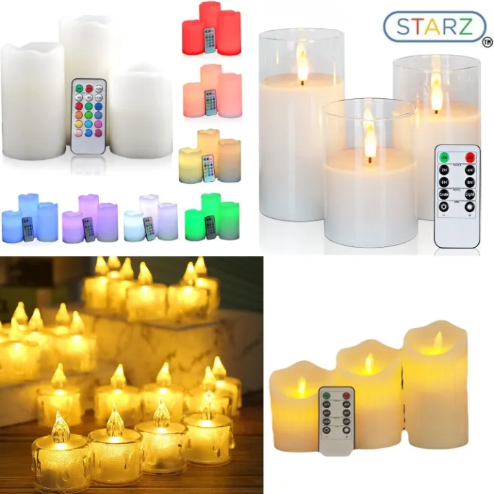 led battery operated tea lights w remote control