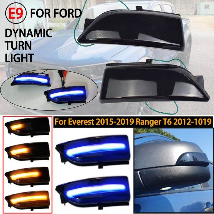 LED Dynamic Turn Signal Side Mirror Blinker Indicator Light For Ford