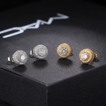 Affordable 0.23ct Yellow Diamond Stud Earrings for Men and Women 10K Yellow  Gold 407128