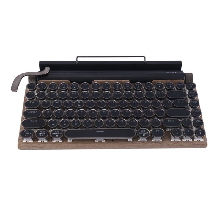 wireless-bluetooth-keyboard-usb-mechanical-punk-keycaps-retro-for-desktop-pc-laptop