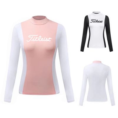 W.ANGLE UTAA Le Coq FootJoy Scotty Cameron1 Odyssey㍿☄  New golf ladies long-sleeved T-shirt breathable quick-drying sweat-absorbing polo shirt jersey slim fit all-match GOLF clothes