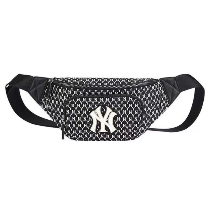 mlb-official-ny-trendy-nyy-messenger-bag-female-yankees-retro-student-bag-canvas-bag-high-value-chest-bag-casual-bag