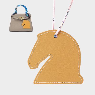 suitable for Hermes¯ Genuine bag pendant bag accessories car interior decoration car hanging cowhide creative accessories genuine leather charm