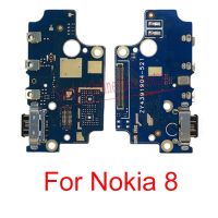 แท่นชาร์จ USB บอร์ดพอร์ต Flex Cable สําหรับ Nokia 8 USB Charge Port Jack Socket Connector Board Flex Cable สําหรับ Nokia8 อะไหล่