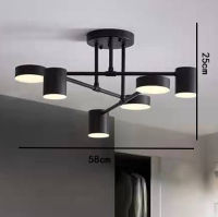 Nordic Ceiling Light Multiple Lamp Base LED Blackwhitegold for Living Roomdining Roombedroom Lights Room Ceiling Lamp