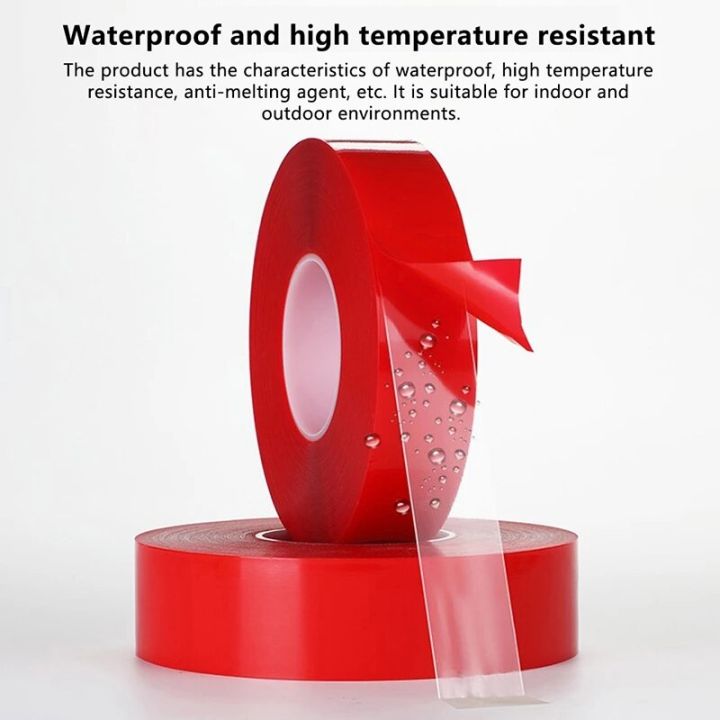 1-roll-300cm-nano-double-sided-adhesive-tape-red-film-transparent-acrylic-no-traces-double-sticker-high-temperature-water-proof