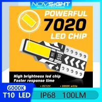 Novsight T10 หลอดไฟ LED รถอ่านที่จอดรถโดมประตู Trunk Light กว้าง 6000K หลอดไฟสีขาว 100LM 7020 ชิป LED ความสว่างสูง Spot 2 ชิ้น