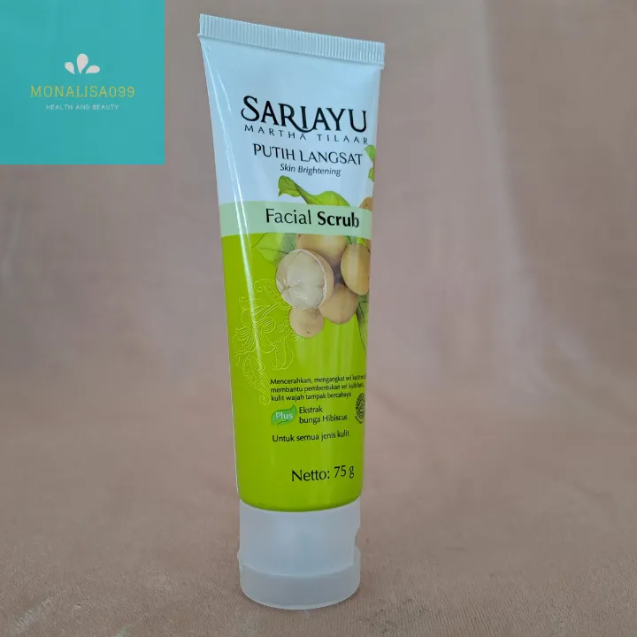 Sariayu Putih Langsat Facial Scrub 75gr/Sari ayu Scrub Wajah/Sariayu