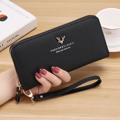 2023 New Long Women Wallets Cute Fashion Multifunctional Clutch Name Print Female Wallet Kpop Card Holder Luxury Womens Purse