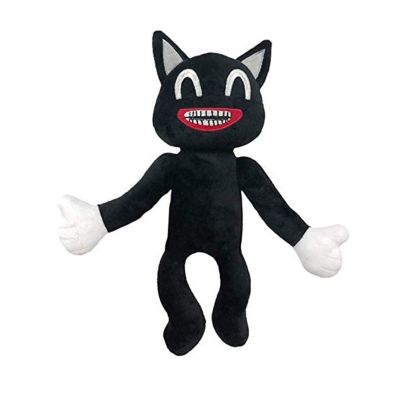ผู้ขายที่ดีที่สุดของเล่นตุ๊กตาอะนิเมะ Plushie สีดำการ์ตูนแมวยัดตุ๊กตาสยองขวัญ P Eluches ของเล่น