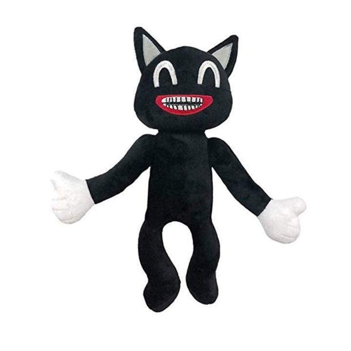 ผู้ขายที่ดีที่สุดของเล่นตุ๊กตาอะนิเมะ-plushie-สีดำการ์ตูนแมวยัดตุ๊กตาสยองขวัญ-p-eluches-ของเล่น